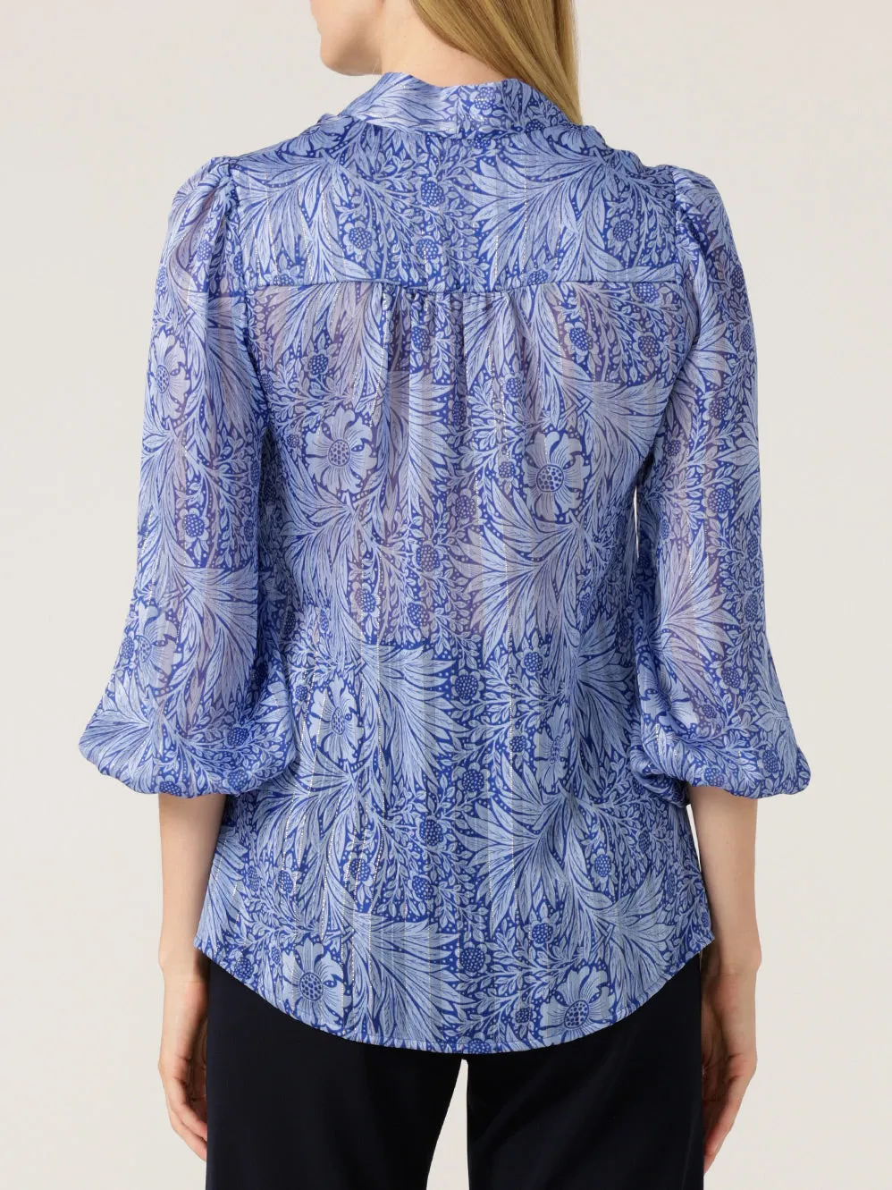 SACHA DRAKE MOUNTAIN BLUE BIRD BLOUSE sold by ENNI product image thumbnail 4