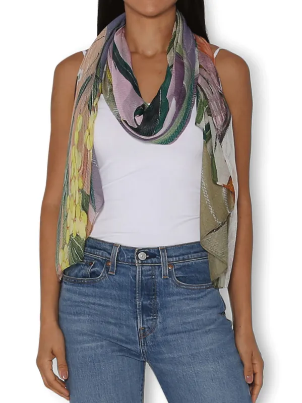 THE ARTISTS LABEL THE LANGUAGE OF FLOWERS SCARF sold by ENNI