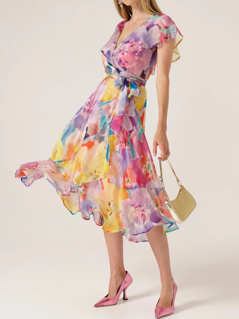 SACHA DRAKE PAJARITOS WRAP DRESS sold by ENNI product image thumbnail 2