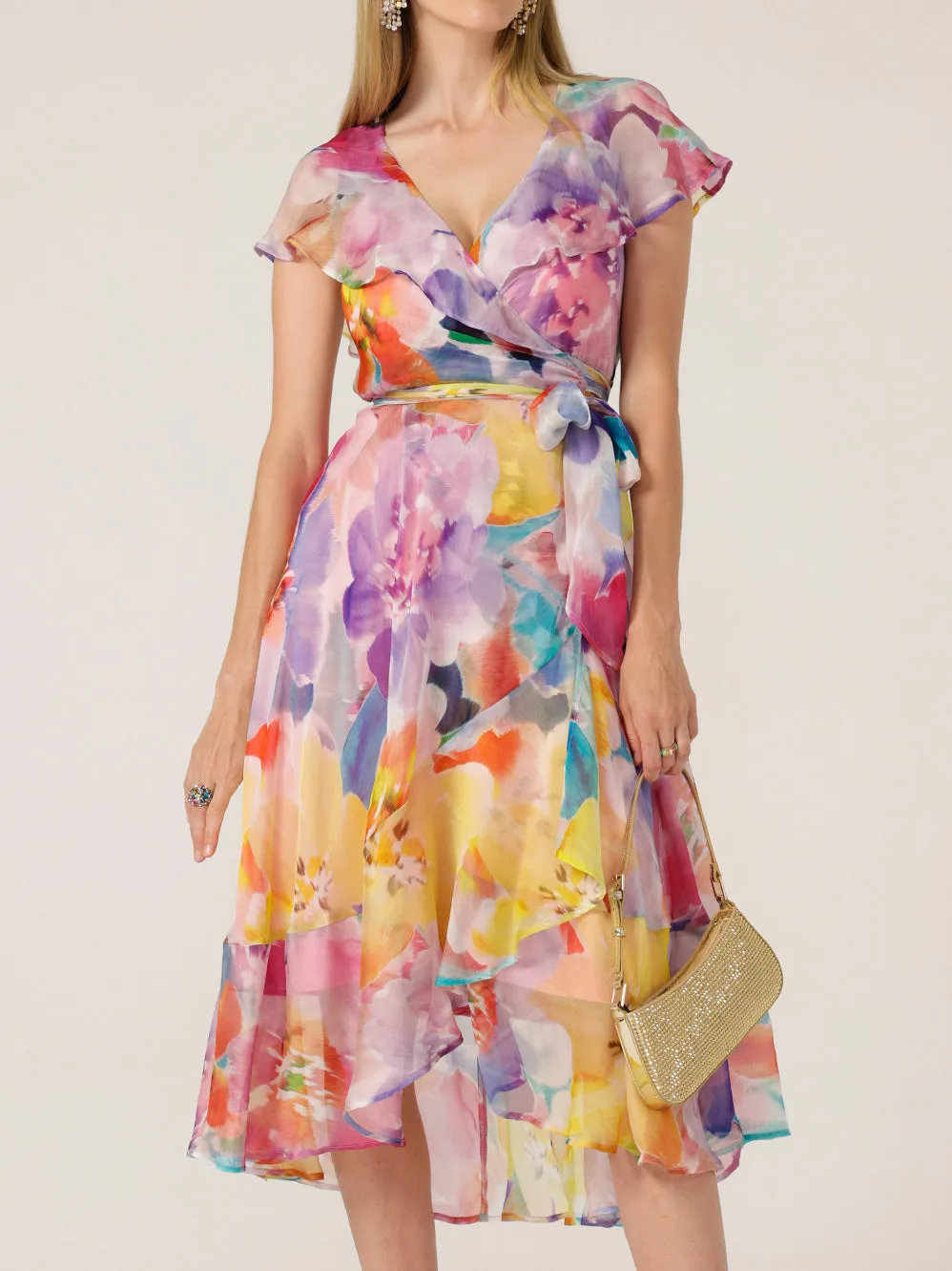 SACHA DRAKE PAJARITOS WRAP DRESS sold by ENNI