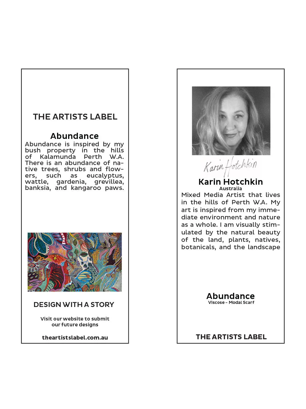 THE ARTISTS LABEL ABUNDANCE SCARF sold by ENNI product image thumbnail 3