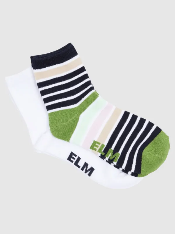 ELM 2 PACK ANKLE SOCKS made by ENNI