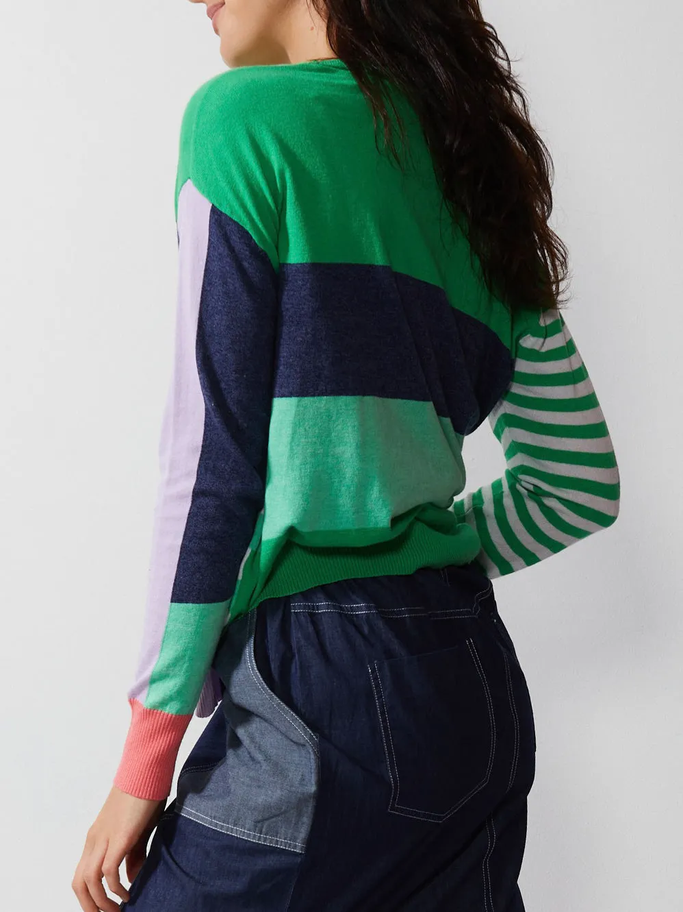 ZAKET & PLOVER DIAGONAL STRIPE JUMPER sold by ENNI product image thumbnail 2