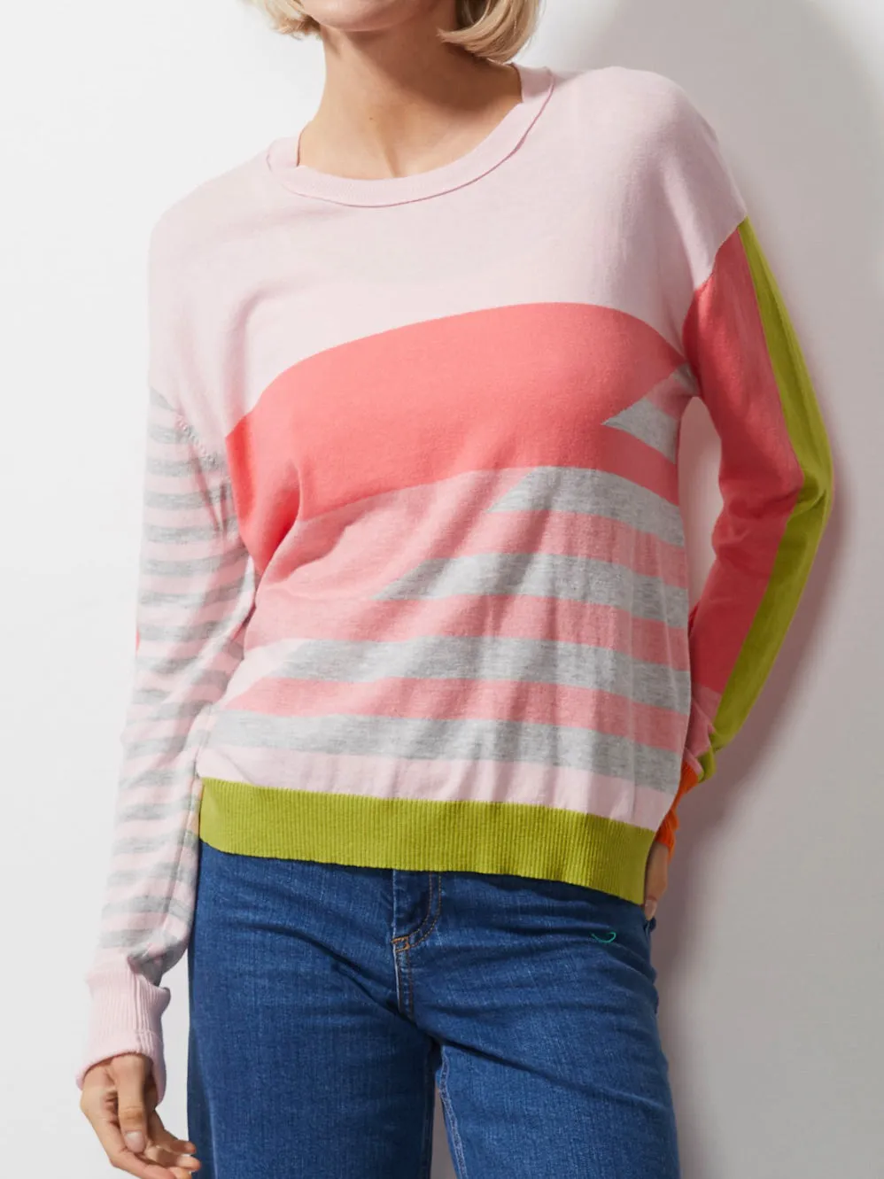 ZAKET & PLOVER DIAGONAL STRIPE JUMPER sold by ENNI product image thumbnail 4