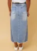 CAROLINE K MORGAN MIDI DENIM SKIRT sold by ENNI