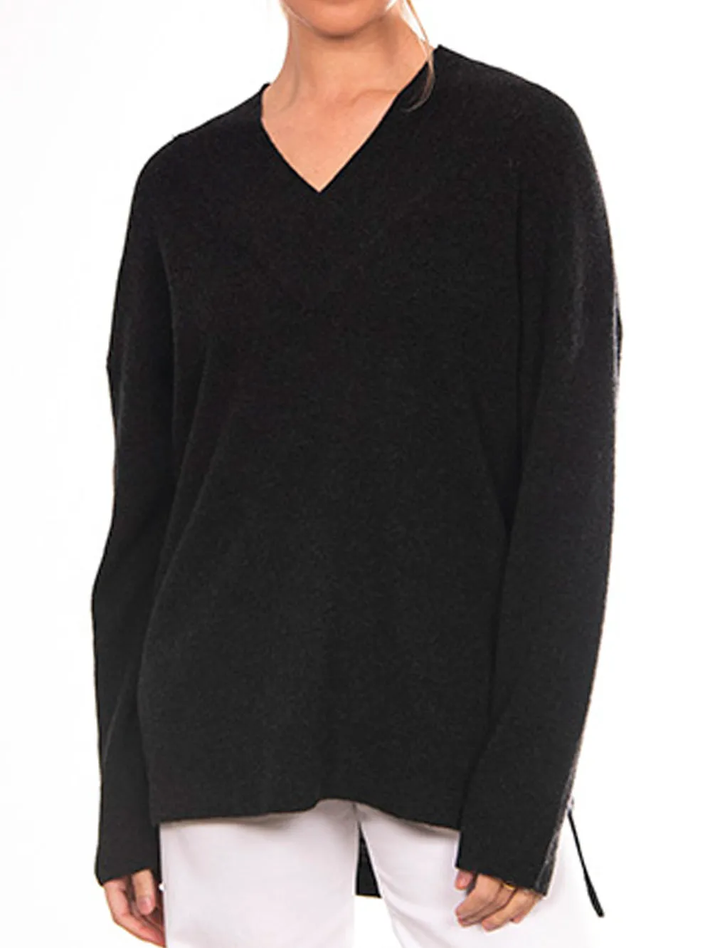 BRIDGE & LORD VEE NECK OVERLAP KNIT sold by ENNI