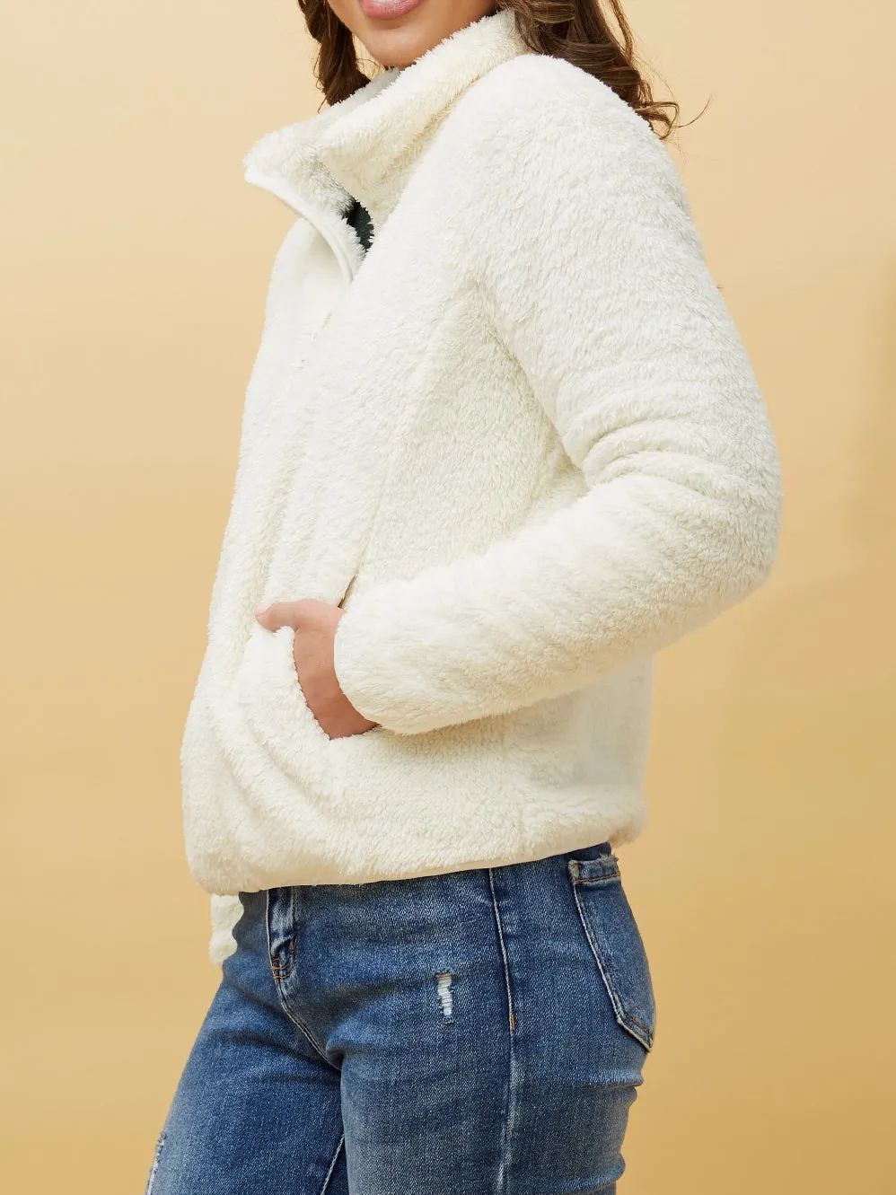 CAROLINE K MORGAN TEDDY FUR JACKET sold by ENNI product image thumbnail 3