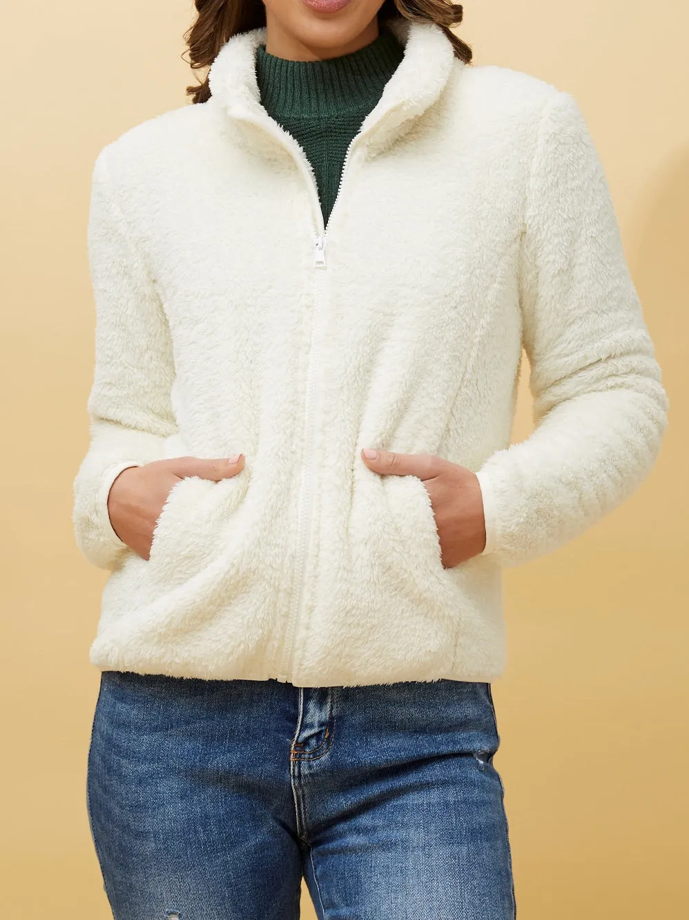 CAROLINE K MORGAN TEDDY FUR JACKET sold by ENNI product image thumbnail 2