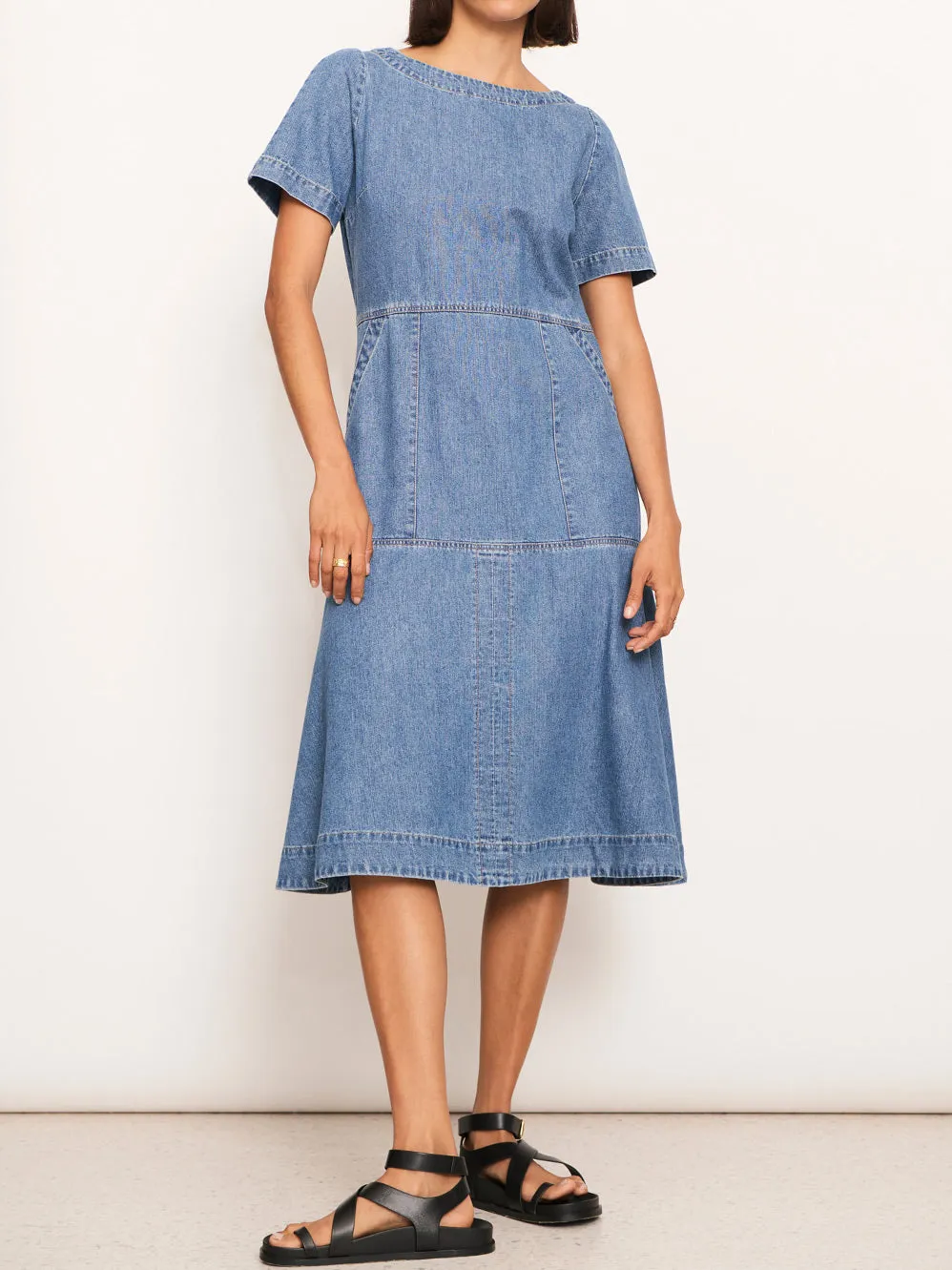 POL RAYDEL DENIM DRESS sold by ENNI product image thumbnail 2