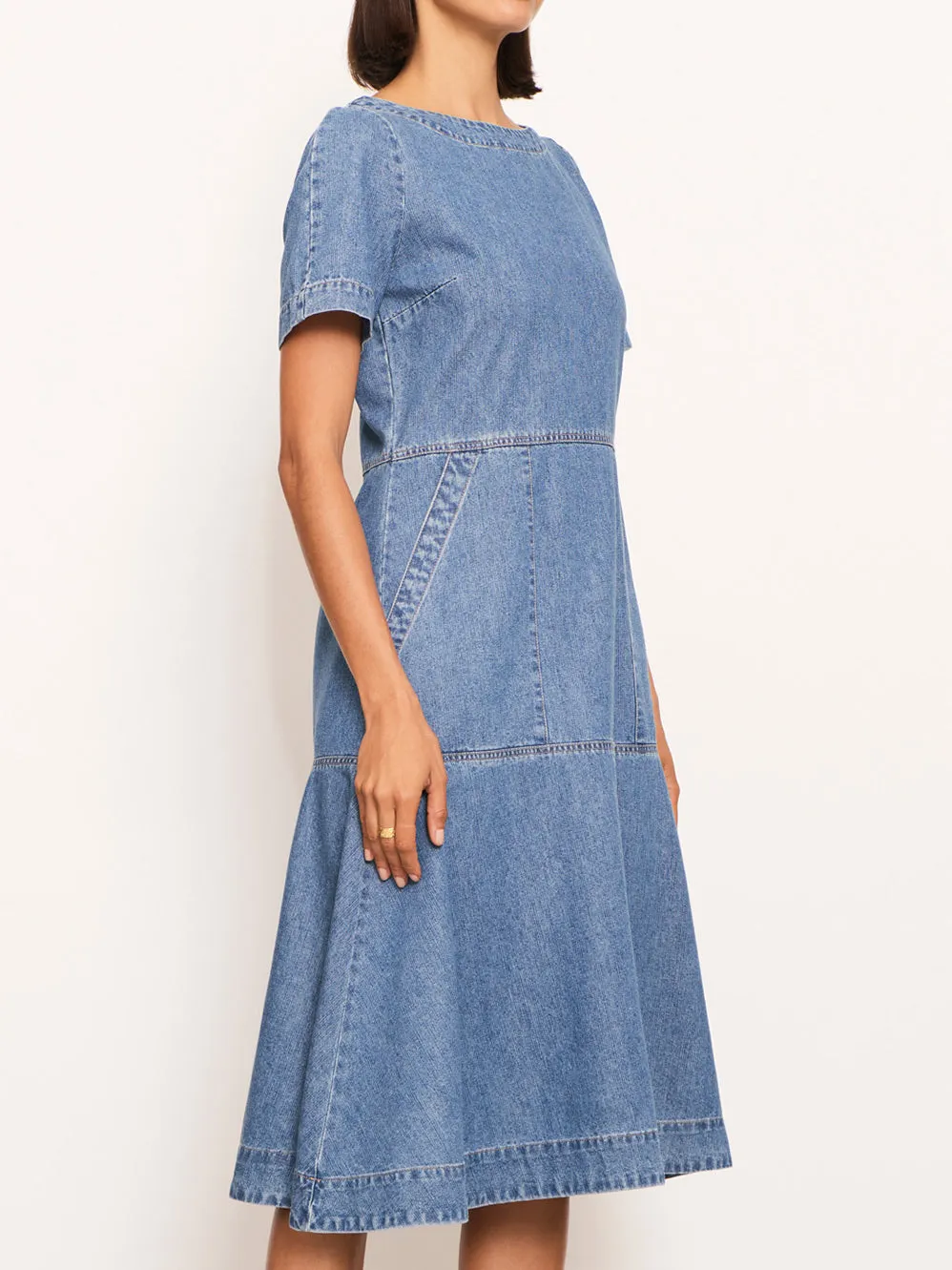 POL RAYDEL DENIM DRESS sold by ENNI product image thumbnail 3