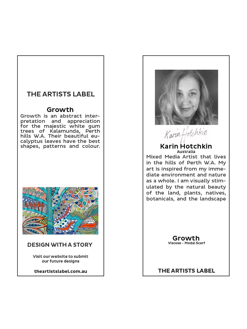 THE ARTISTS LABEL GROWTH SCARF sold by ENNI product image thumbnail 3