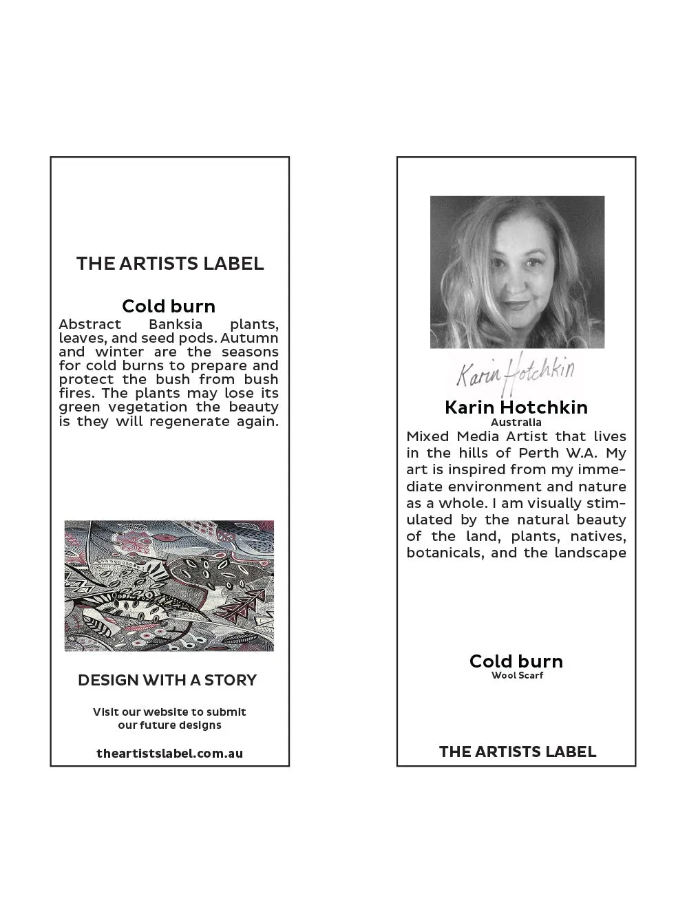 THE ARTISTS LABEL COLD BURN WOOL SCARF sold by ENNI product image thumbnail 3