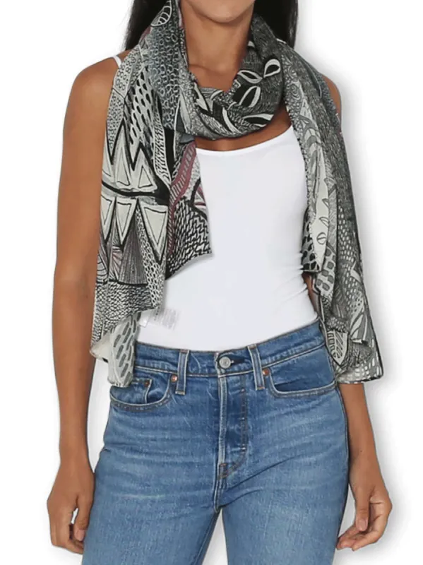 THE ARTISTS LABEL COLD BURN WOOL SCARF sold by ENNI