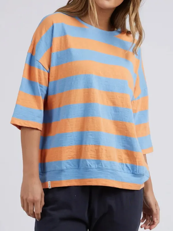 ELM MAZIE BLOCK STRIPE SWEAT made by Elm Lifestyle