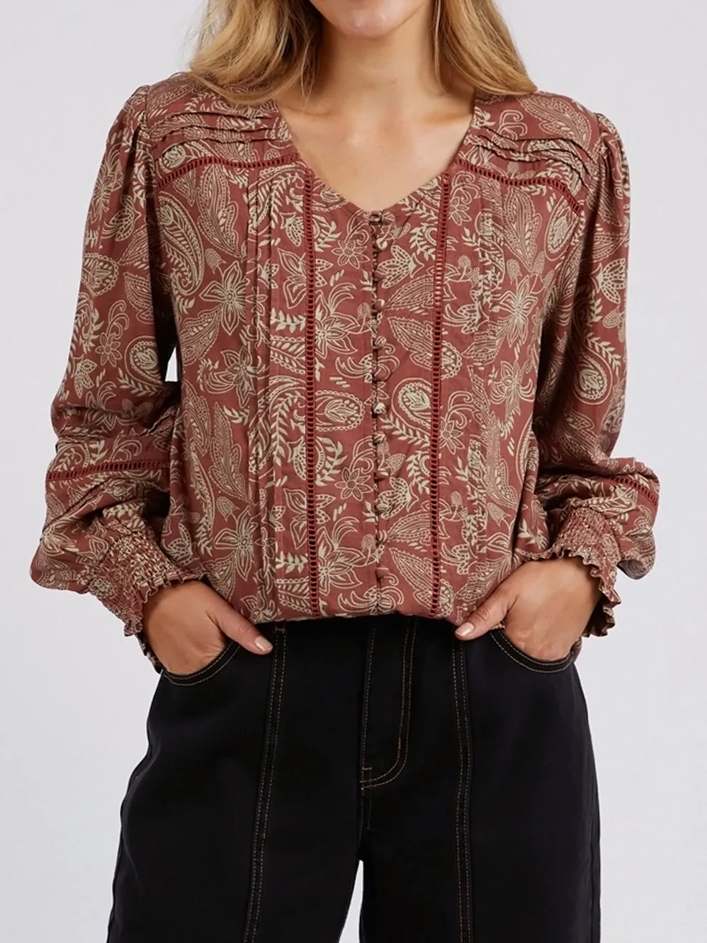 FOXWOOD JULIETTE PAISLEY TOP sold by ENNI