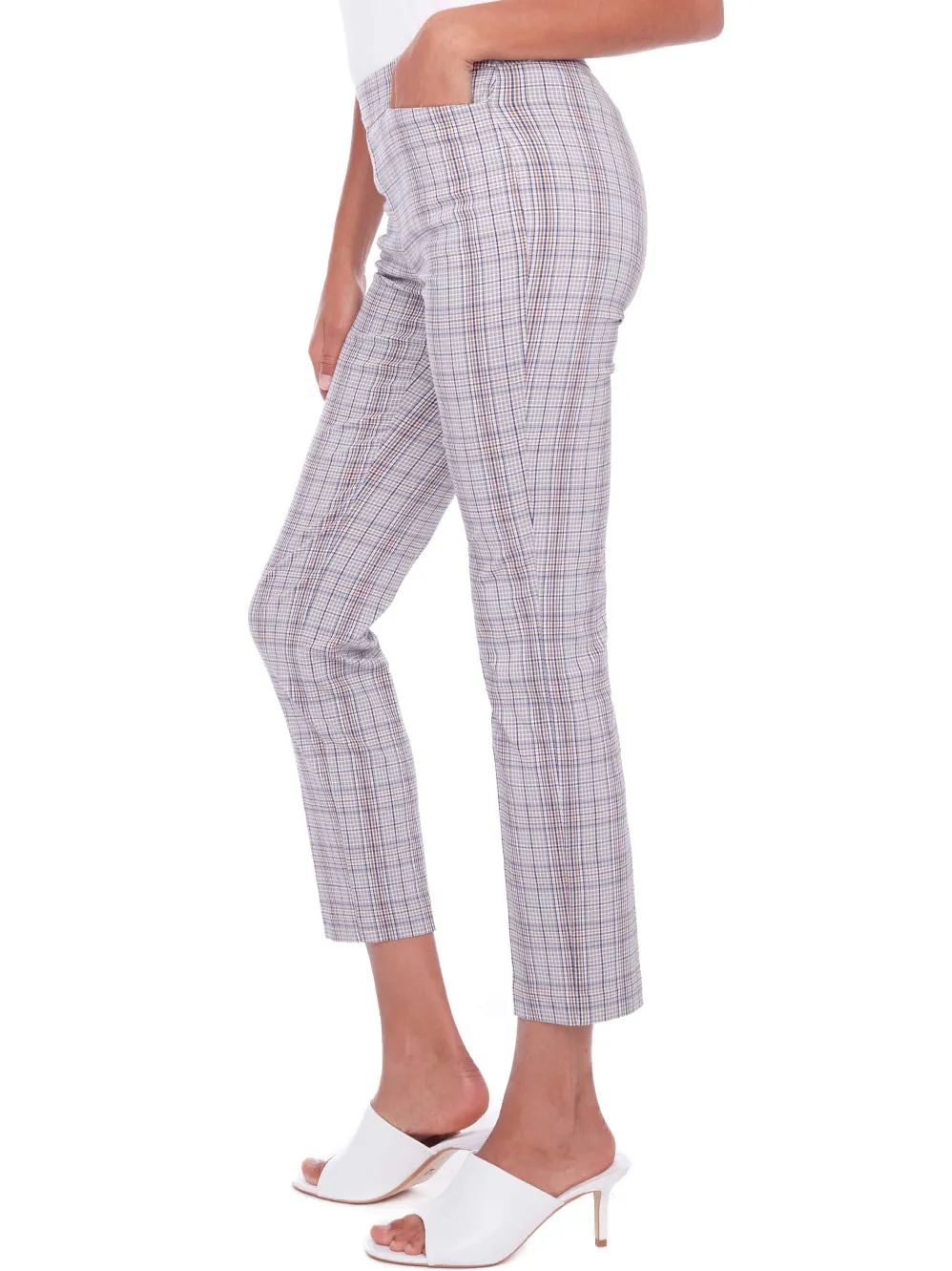 UP! PLAID TECHNO ANKLE PANT sold by ENNI product image thumbnail 2