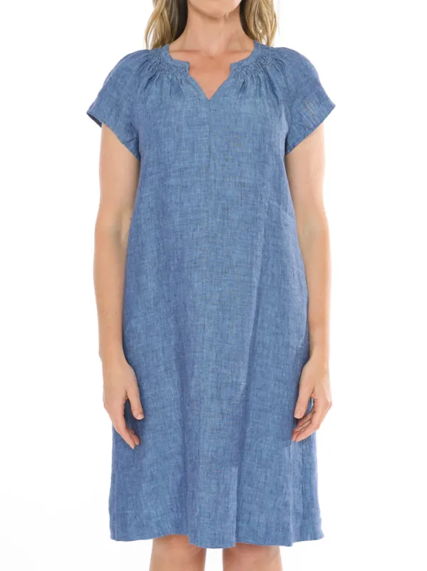 JUMP GATHERED NECK DRESS sold by ENNI