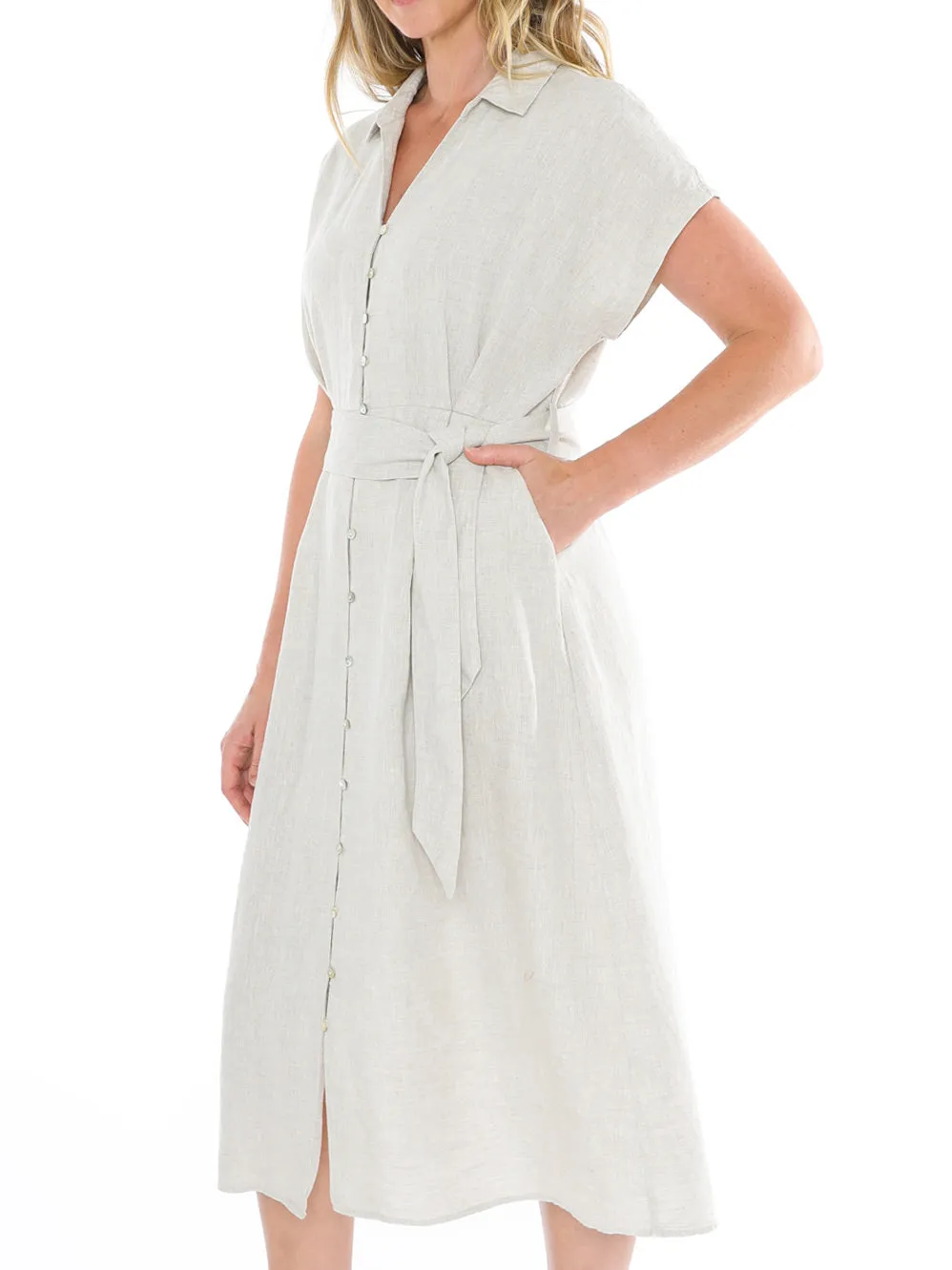 JUMP BUTTON UP DRESS sold by ENNI product image thumbnail 3