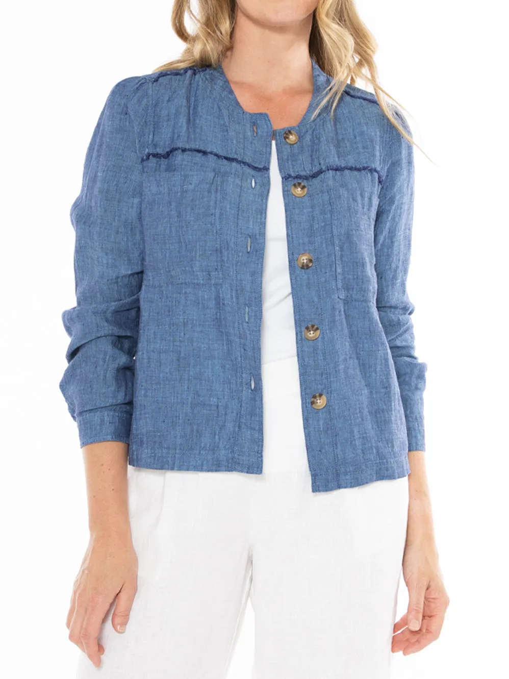 JUMP LINEN JACKET sold by ENNI