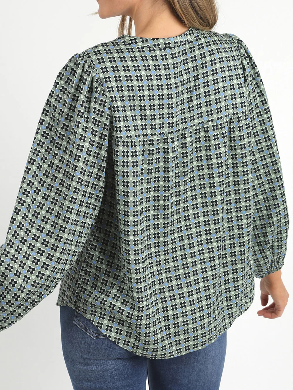 ELM TILE GEO BLOUSE sold by ENNI product image thumbnail 4