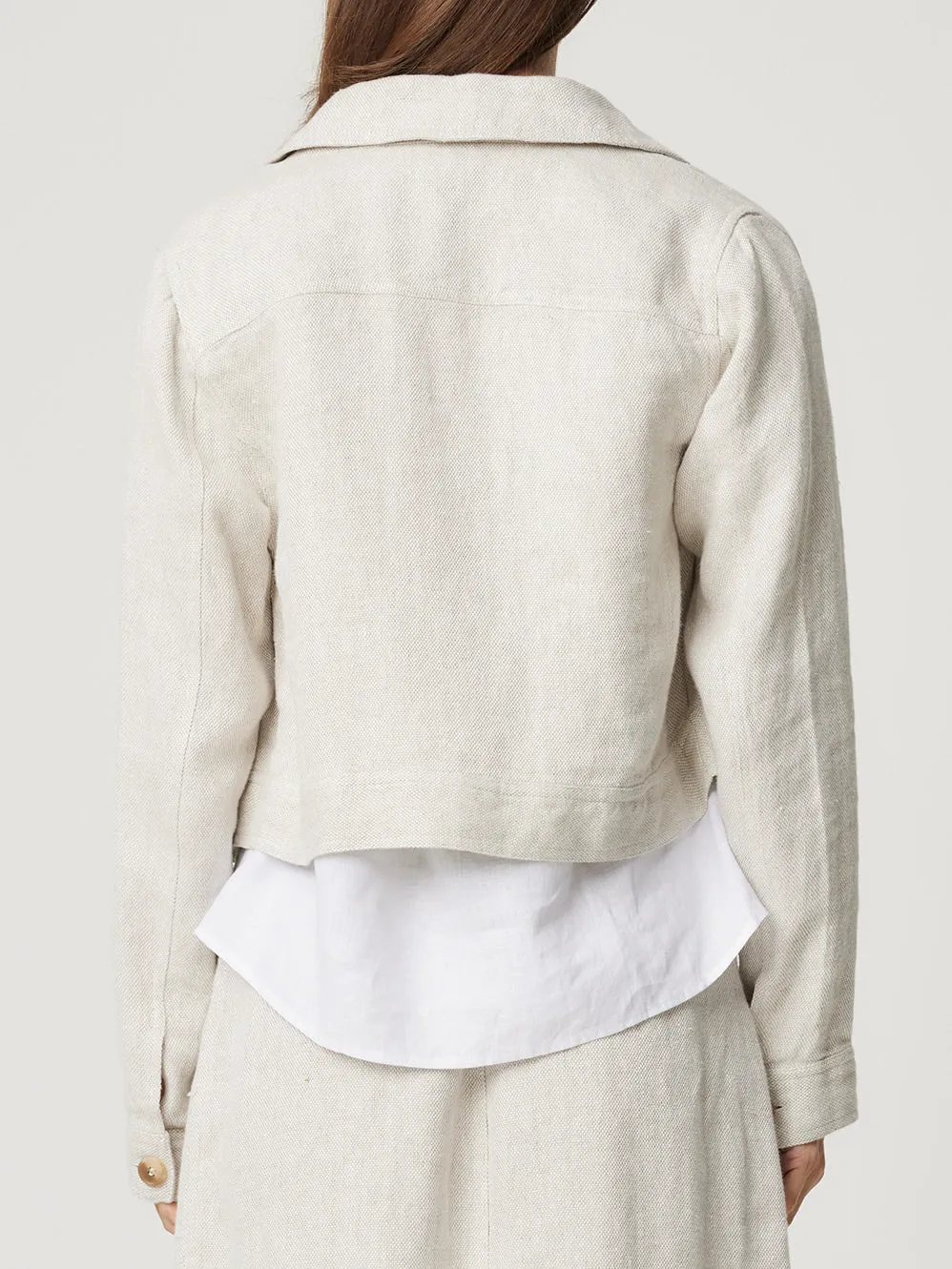 ENNI LINEN CROP JACKET sold by ENNI product image thumbnail 3