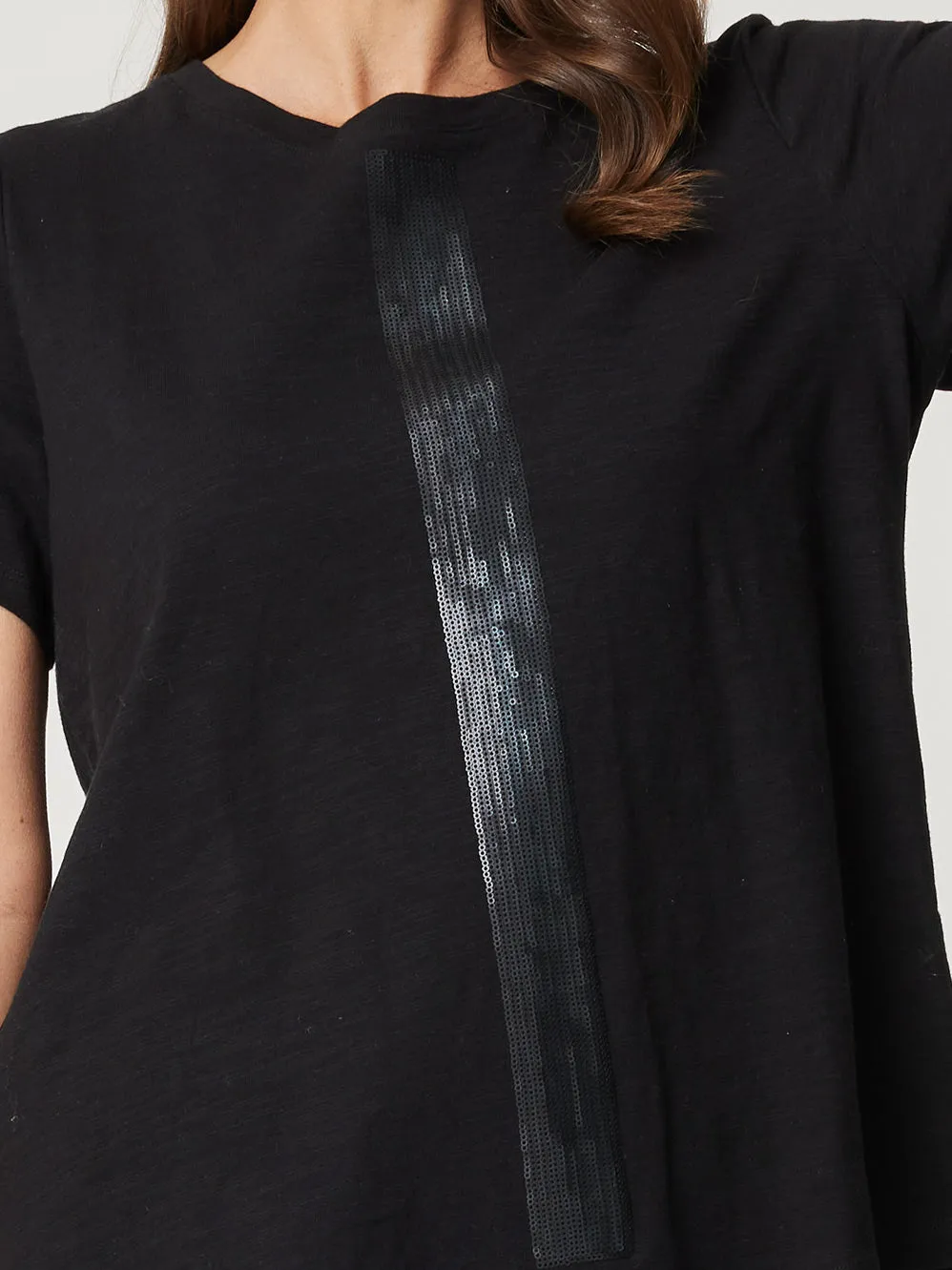 ENNI SEQUIN STRIPE TEE sold by ENNI product image thumbnail 3