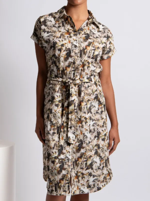 BRIDGE & LORD PRINT SHIRT DRESS sold by ENNI