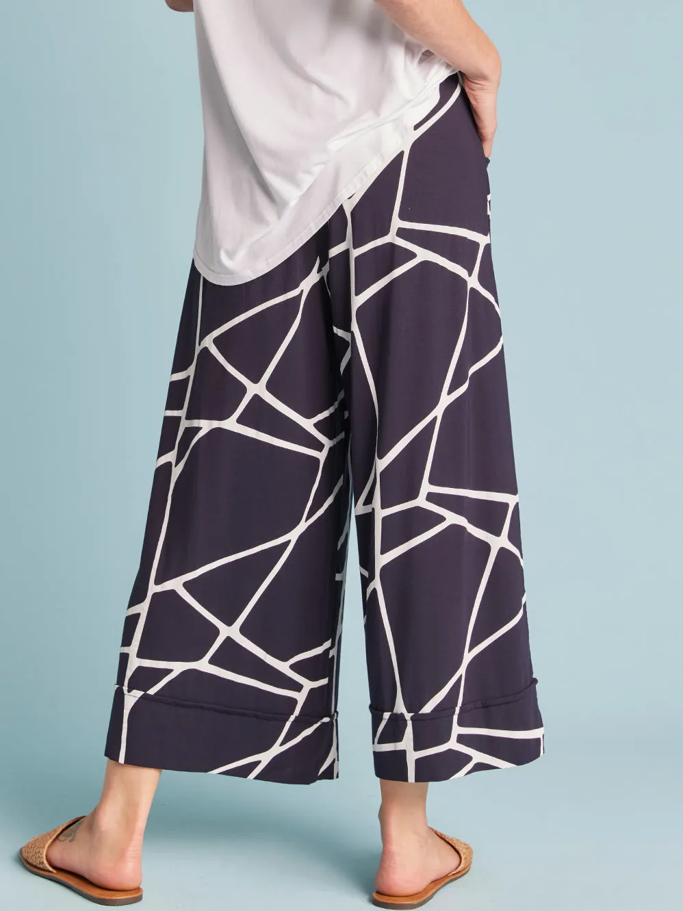 TANI MARBLE CULOTTE RESORT PANT sold by ENNI product image thumbnail 3