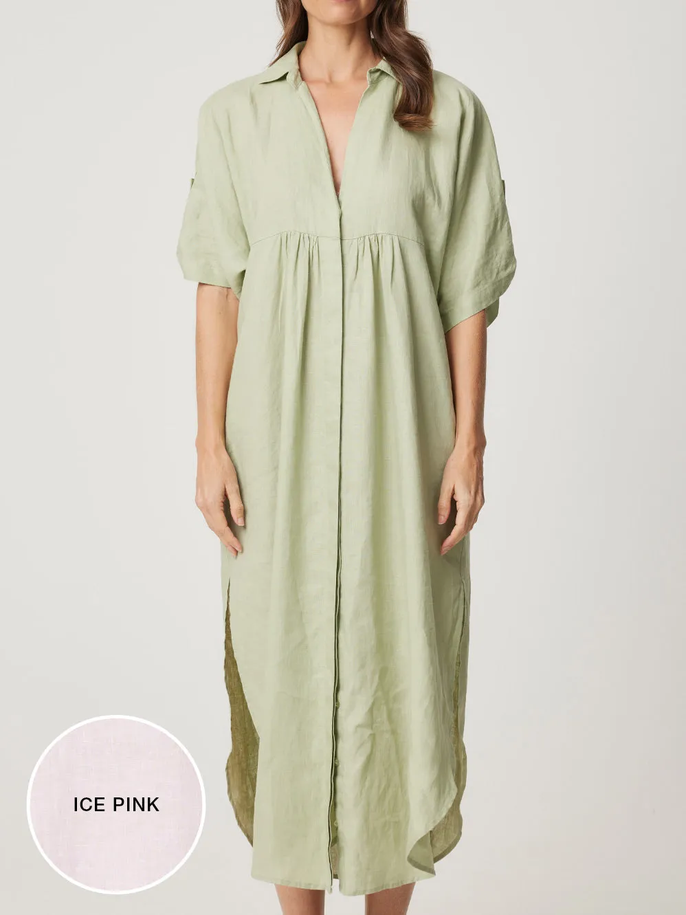 ENNI LINEN DROP SHOULDER DRESS sold by ENNI product image thumbnail 5