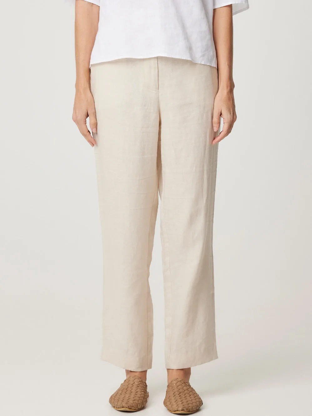 ENNI LINEN STRAIGHT LEG PANT sold by ENNI