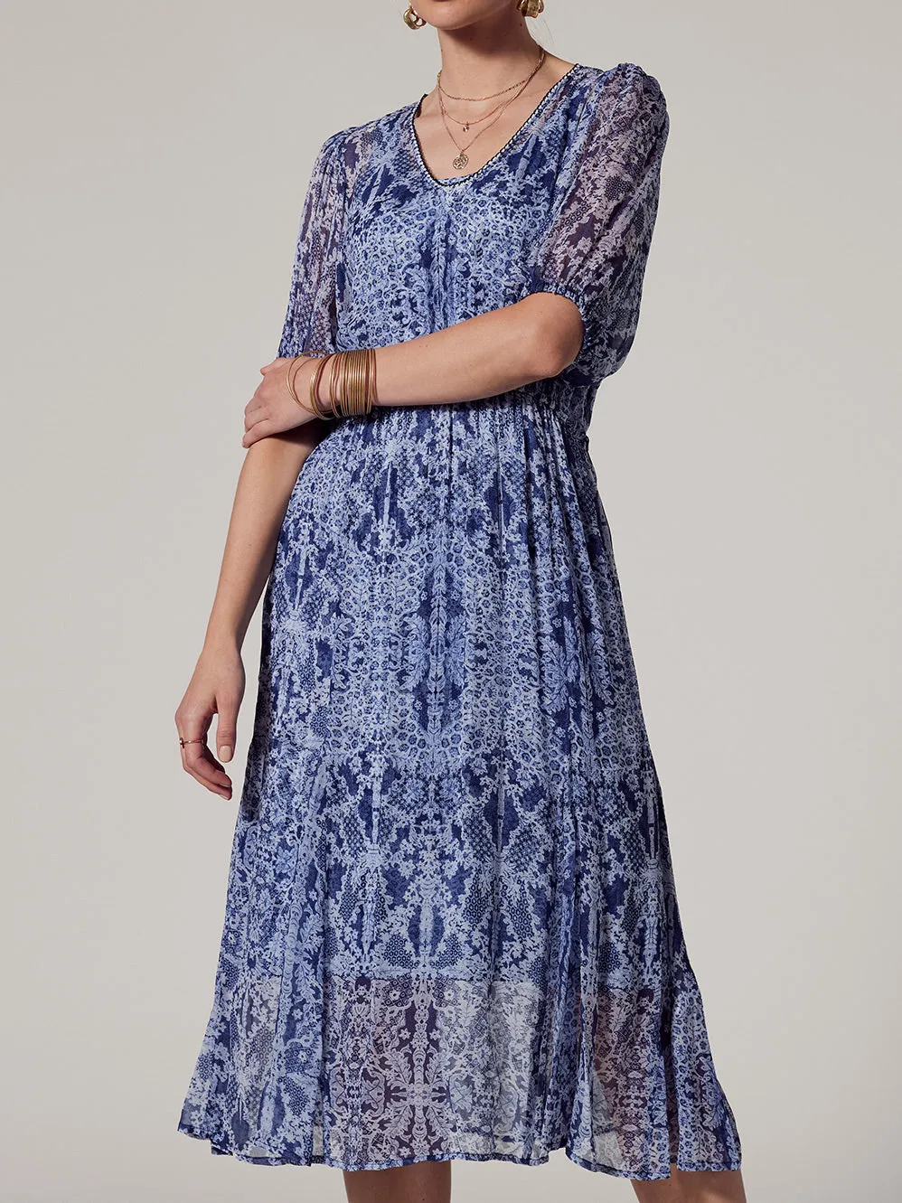 LOOBIE'S STORY AREZZO MIDI DRESS sold by ENNI