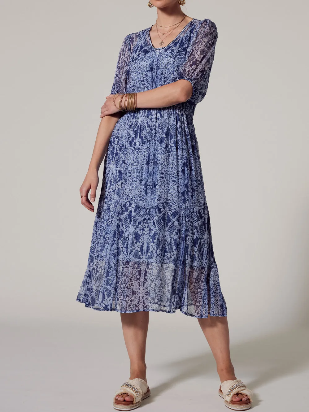 LOOBIE'S STORY AREZZO MIDI DRESS sold by ENNI product image thumbnail 3