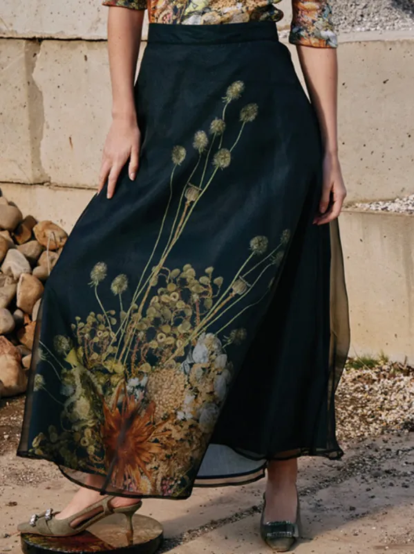 韓国★人気★コラボ DAISY X MARITHE W FLOWER OVERALL SKIRT DAISY X MARITHE W FLOWER OVERALL SKIRT ivory - 데이지신드롬