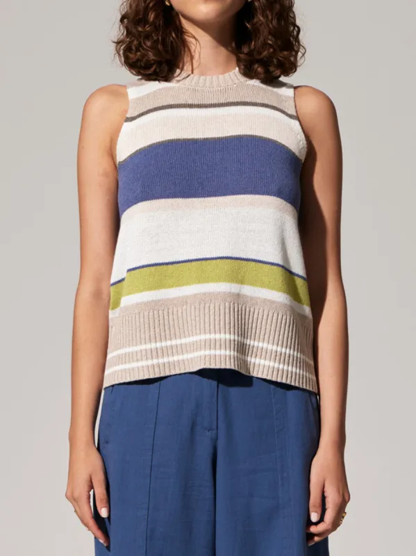 POL ESTEL MULTI STRIPE TANK sold by ENNI