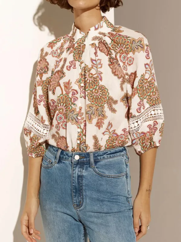 ZOE KRATZMANN INVOKE PRINTED TOP sold by ENNI