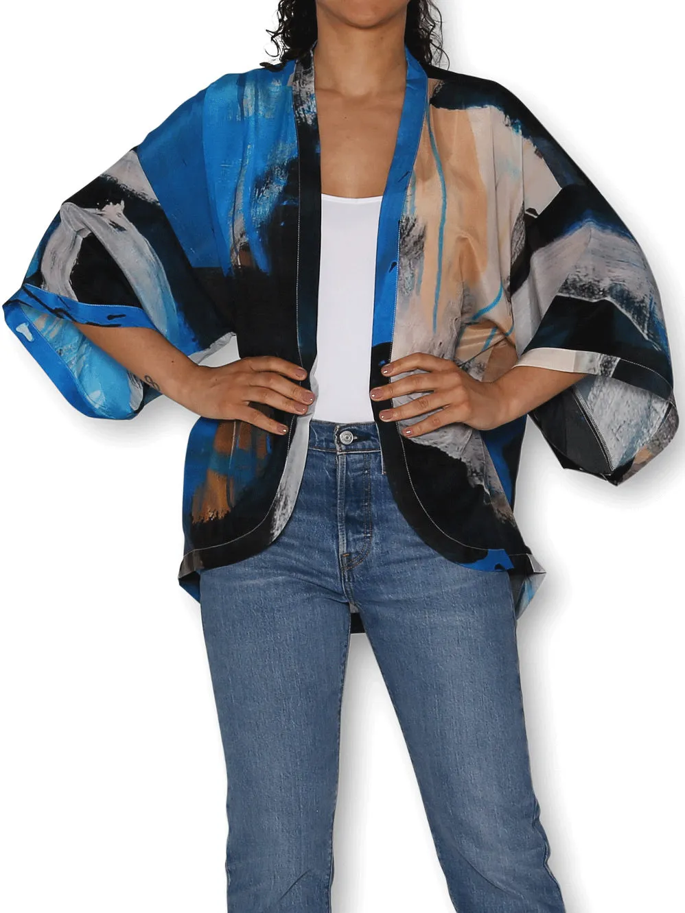 THE ARTISTS LABEL BLUES & ROOTS SILK KIMONO sold by ENNI