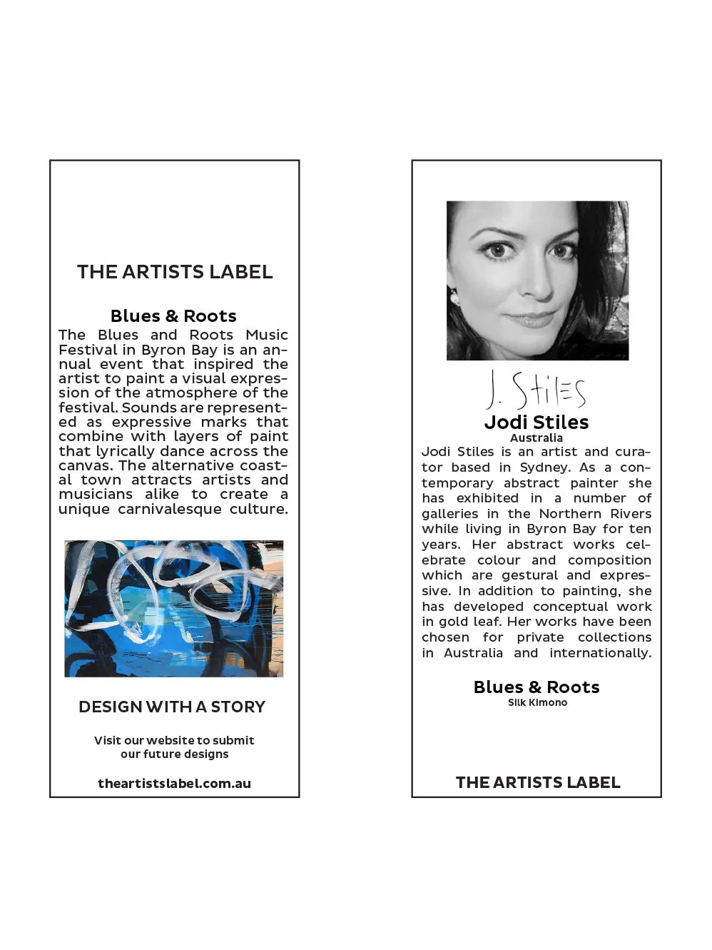 THE ARTISTS LABEL BLUES & ROOTS SILK KIMONO sold by ENNI product image thumbnail 4