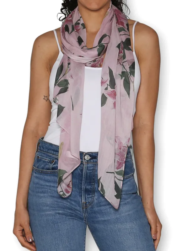 THE ARTISTS LABEL DUSTY TIGER LILIES SCARF sold by ENNI