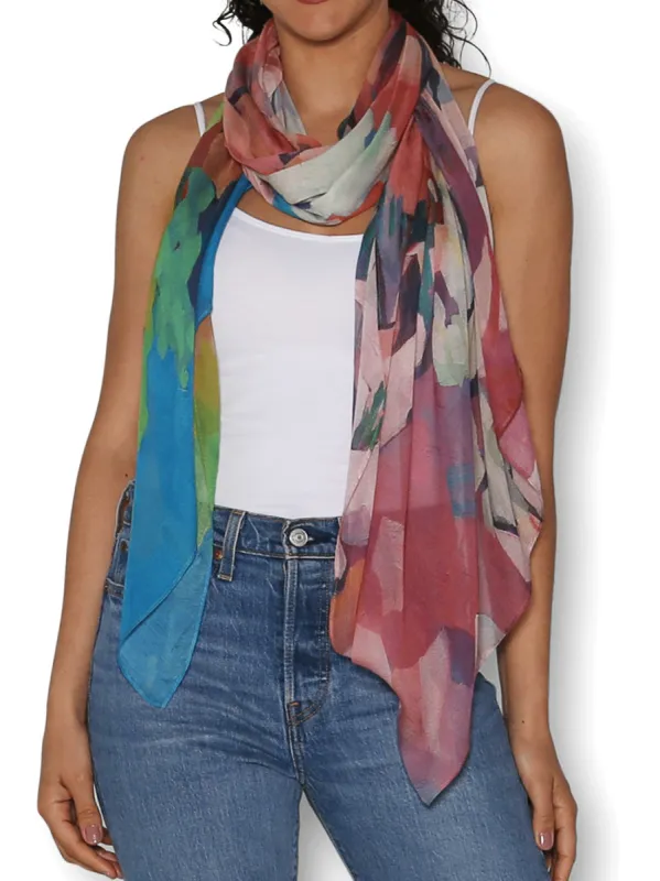 THE ARTISTS LABEL PINK GRANITE SCARF sold by ENNI