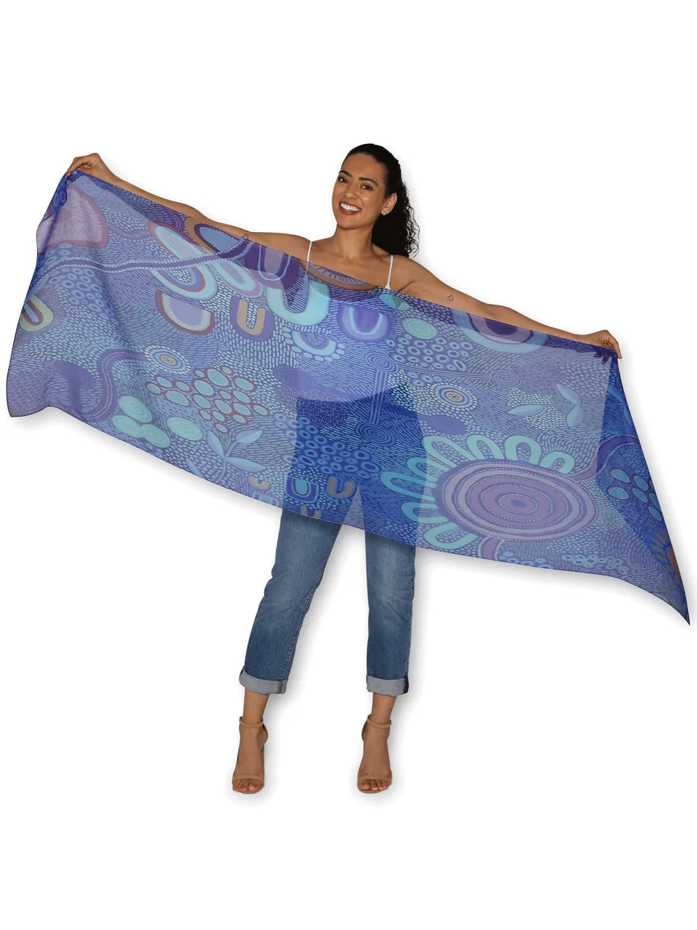 THE ARTISTS LABEL NATURES WONDERS SILK SCARF sold by ENNI product image thumbnail 2