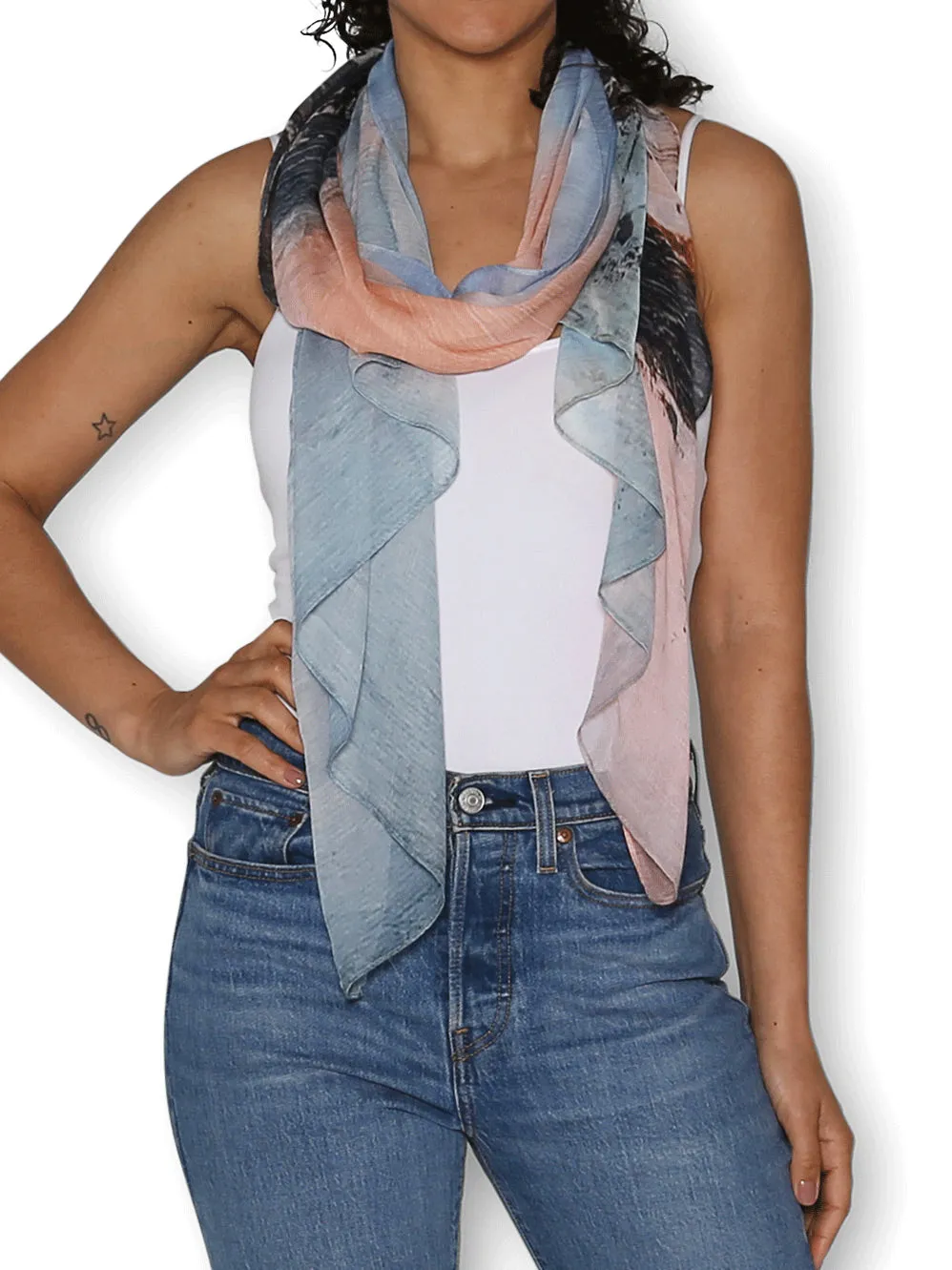 THE ARTISTS LABEL DESERTED SCARF sold by ENNI