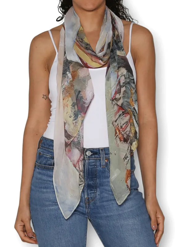 THE ARTISTS LABEL ULURU SPRING SCARF sold by ENNI