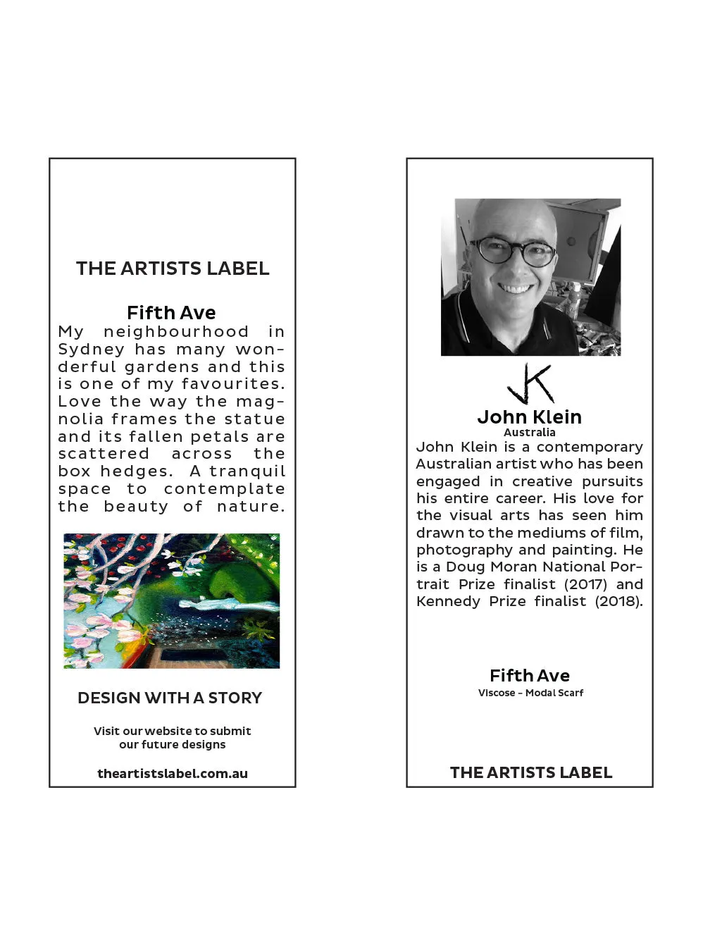 THE ARTISTS LABEL FIFTH AVE SCARF sold by ENNI product image thumbnail 3