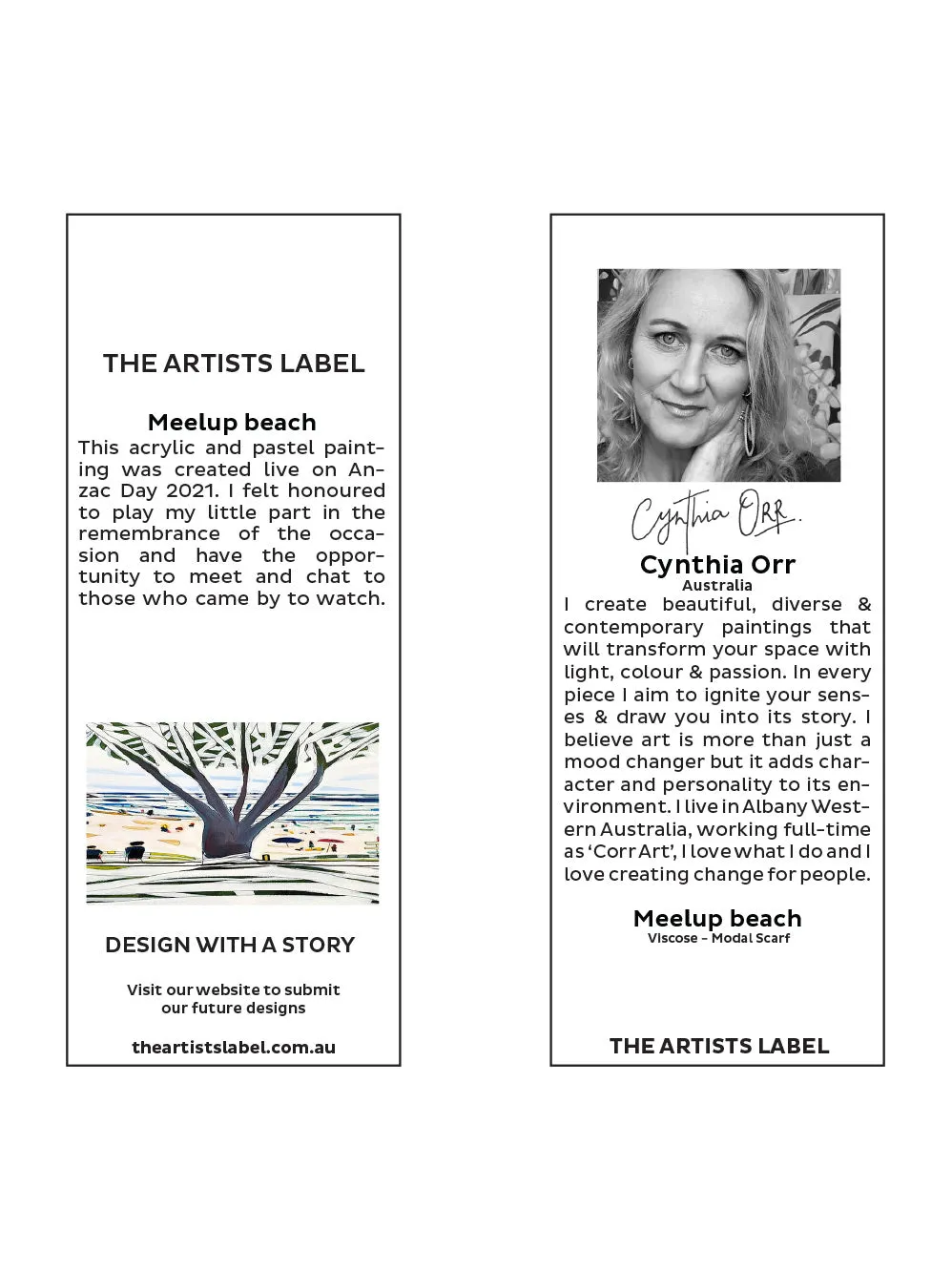THE ARTISTS LABEL MEELUP BEACH SCARF sold by ENNI product image thumbnail 3