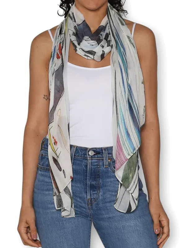 THE ARTISTS LABEL MEELUP BEACH SCARF sold by ENNI
