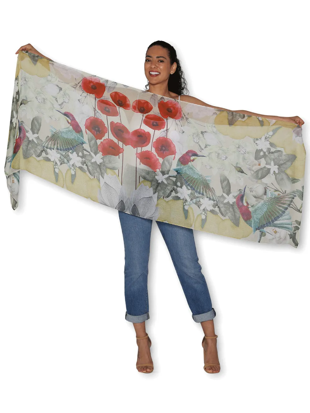 THE ARTISTS LABEL JARDIN D'ORANGE SCARF sold by ENNI product image thumbnail 2