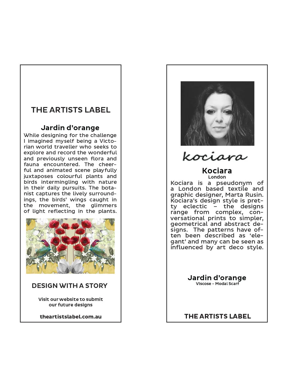 THE ARTISTS LABEL JARDIN D'ORANGE SCARF sold by ENNI product image thumbnail 3