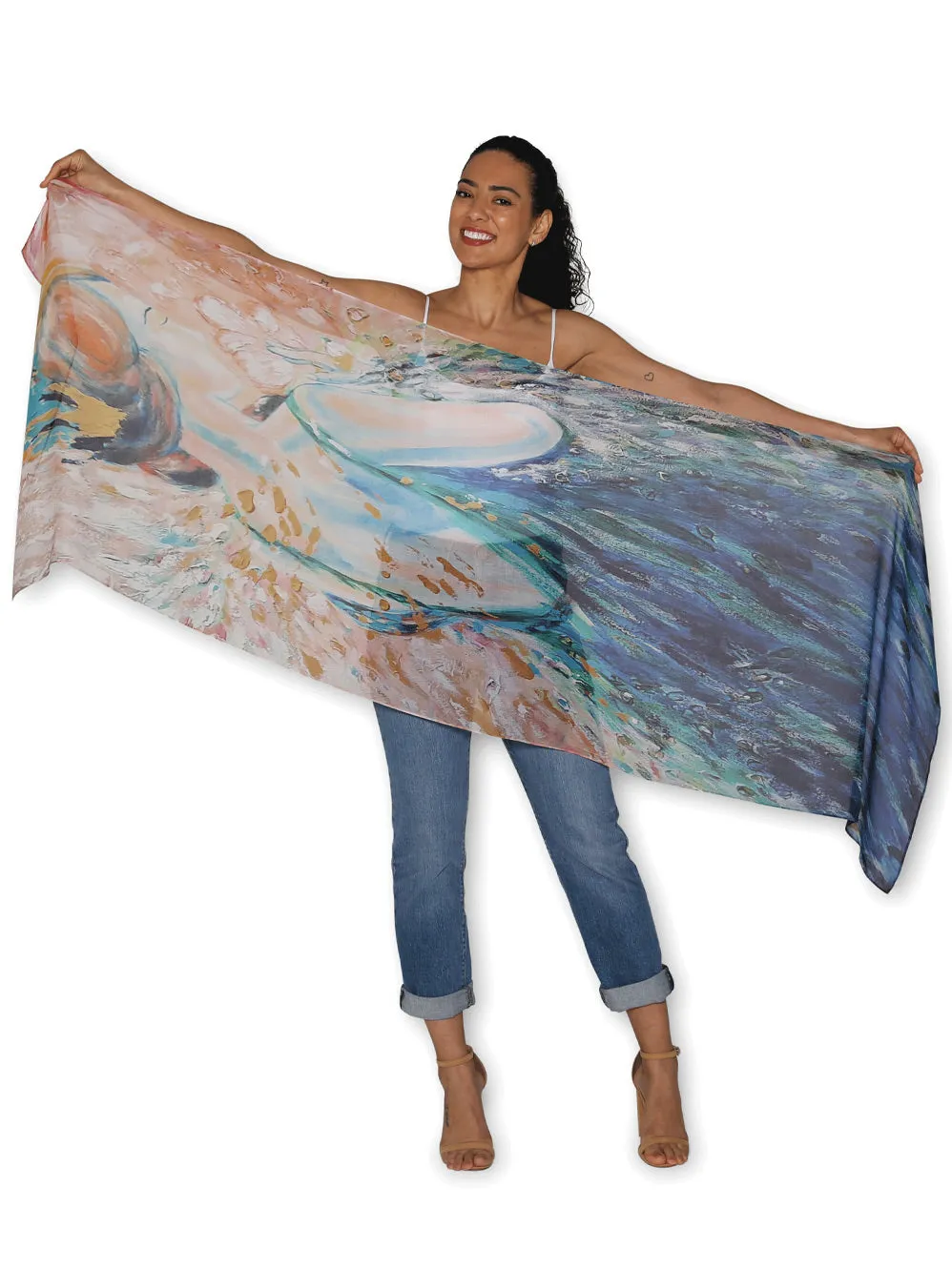 THE ARTISTS LABEL HOPE BLOOMS SCARF sold by ENNI product image thumbnail 2