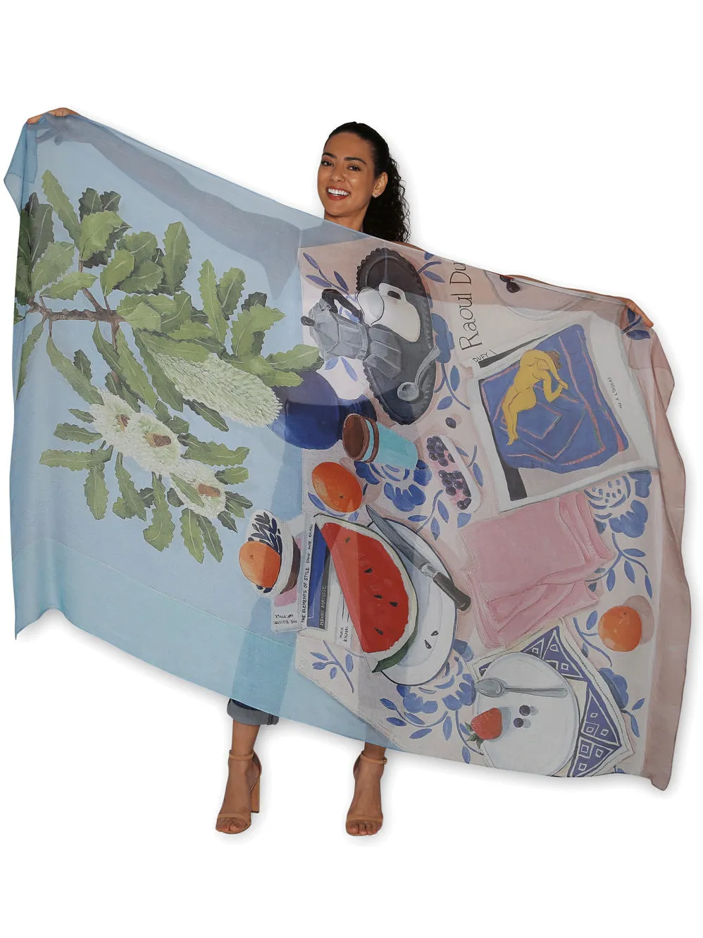 THE ARTISTS LABEL SUMMER DAYS & SWEET MEMORIES SILK SCARF sold by ENNI product image thumbnail 2
