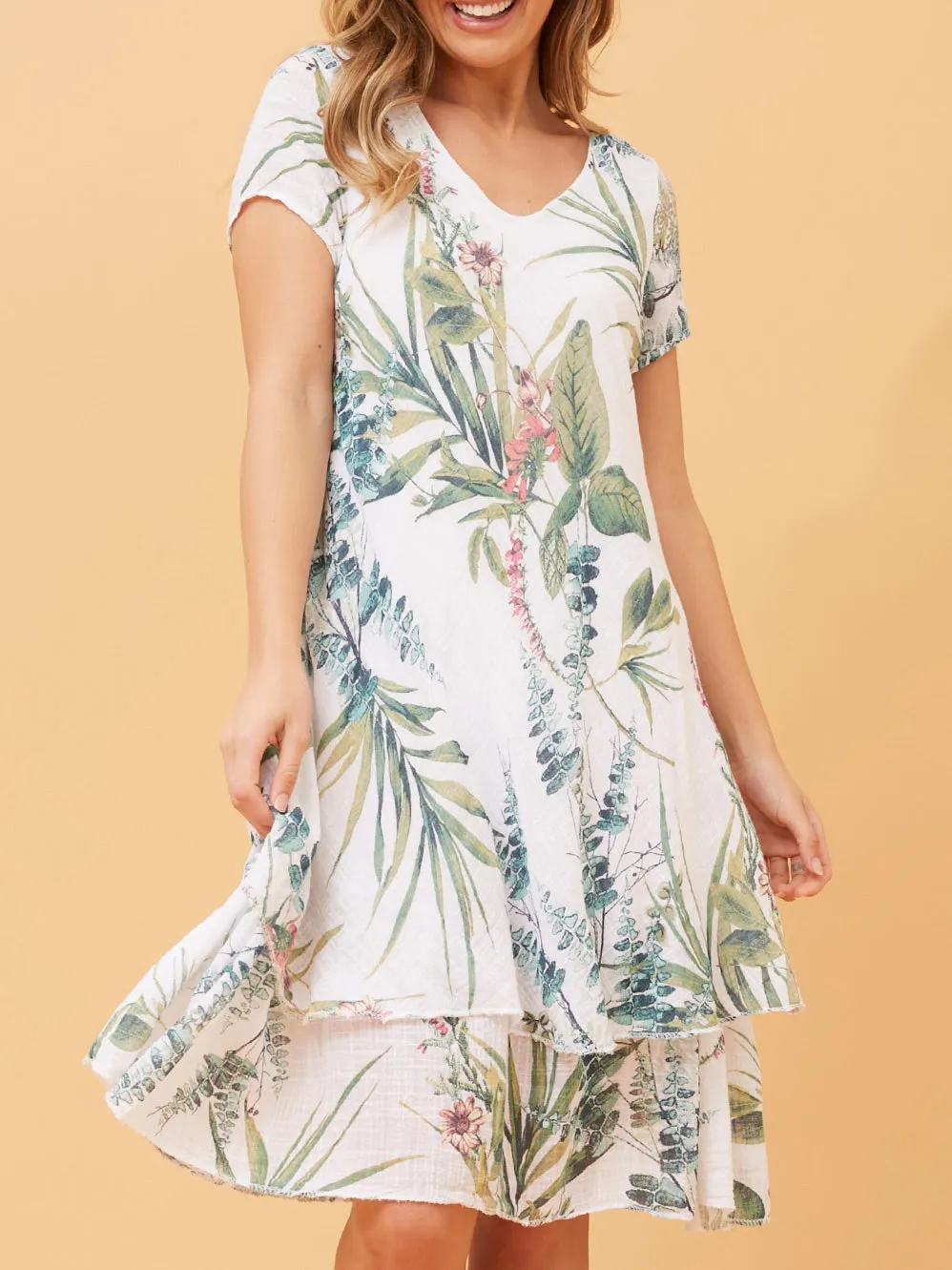 BOTTEGA MODA DOUBLE LAYER DRESS sold by ENNI